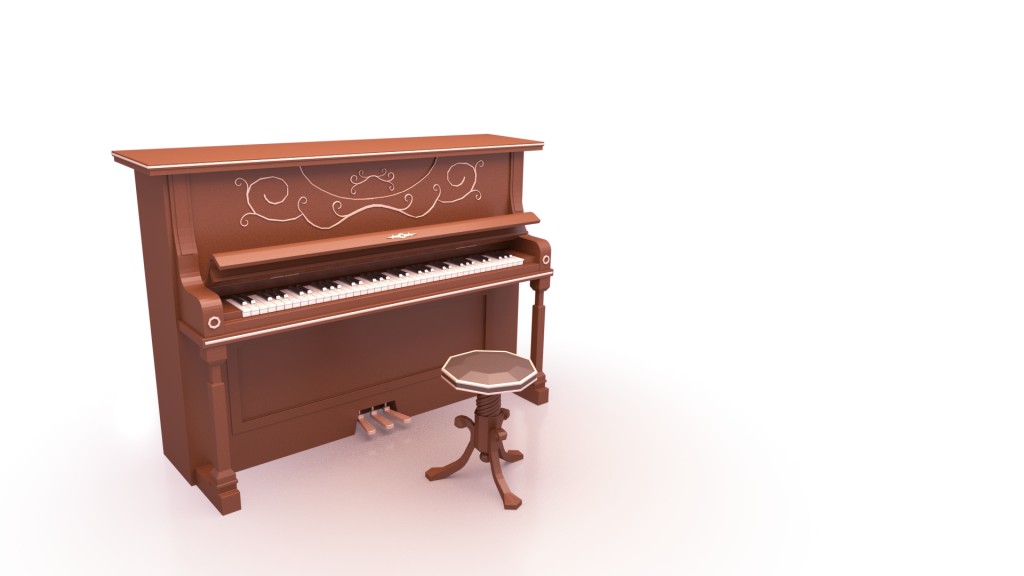 Low poly piano preview image 1